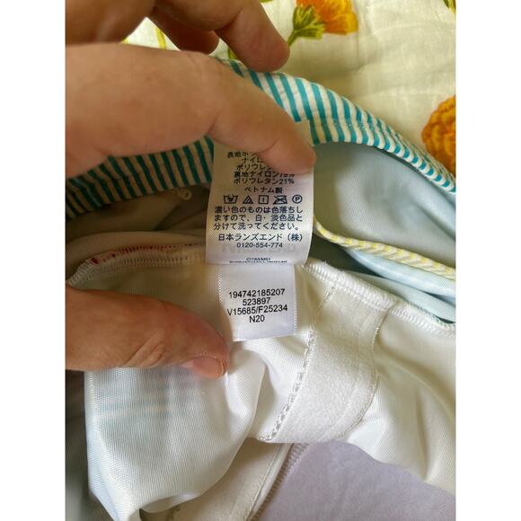 Lands' End Seersucker Striped Bathing Suit - Picture 10 of 10